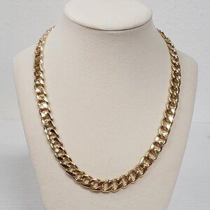 Cuban Style Gold Plated Fashion Chain Necklace Unisex High Quality